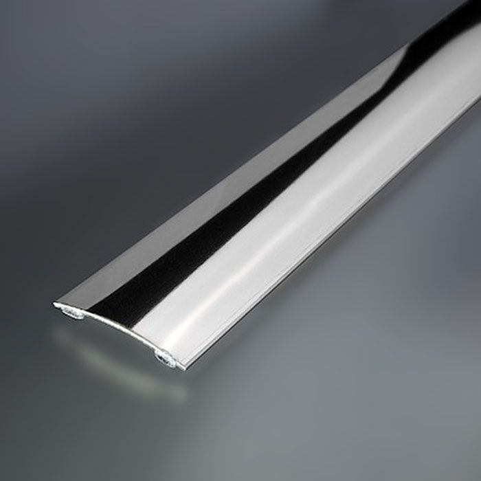 Eurofinal 30x4 mm | Prechodový profil samolepiaci - nerez leštená